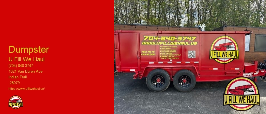 Haul Away Dumpster Rental Prices